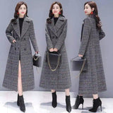 Women's woolen coat mid-length slim temperament autumn-1
