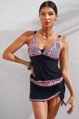 Leopard Plunge Two-Piece Swimsuit-Leopard-1