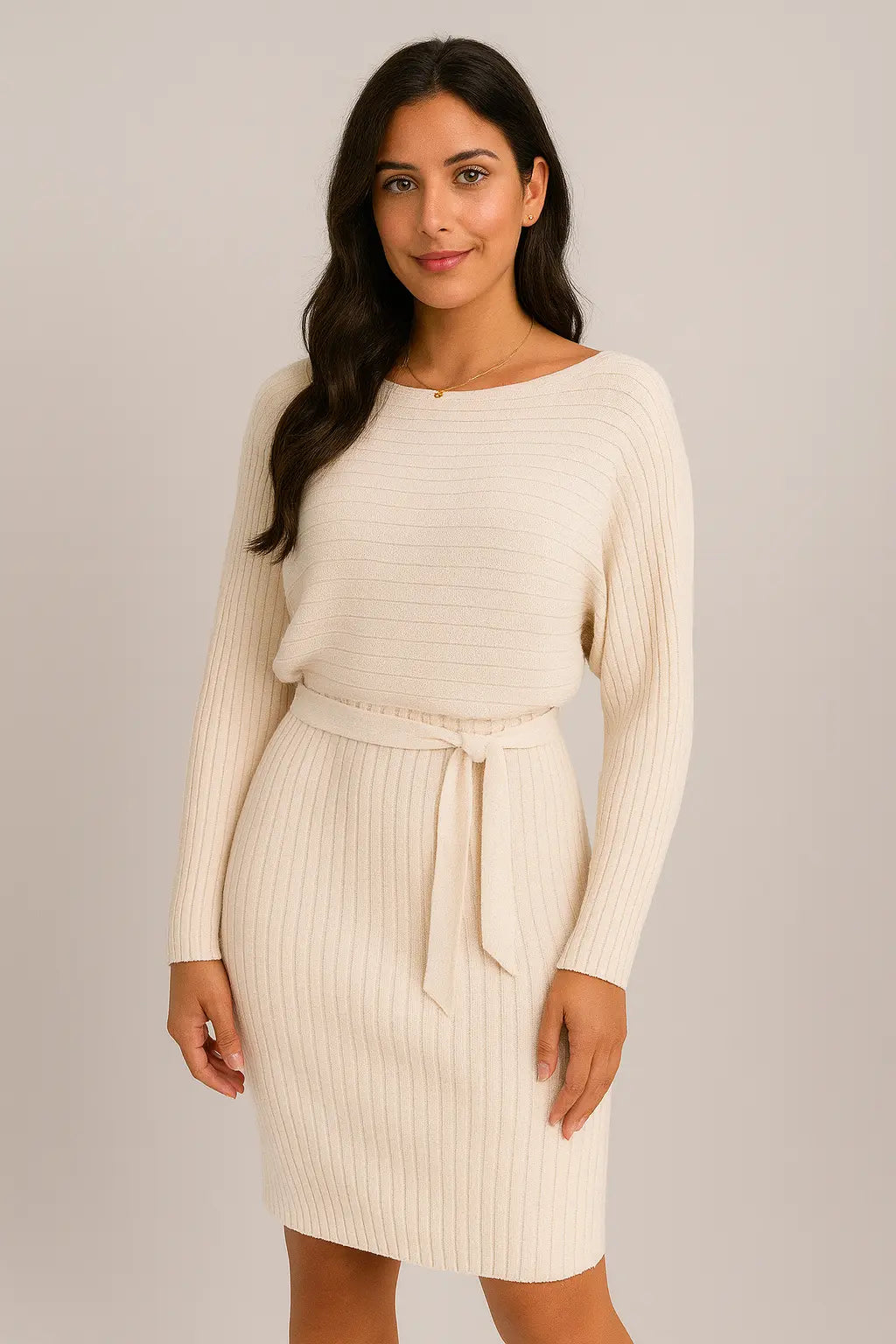 2db öltöny női egyszínű csíkos hosszú ujjú felső és szűk harisnyatartó szoknya divat őszi téli vékony ruházat