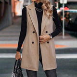 Sleeveless Blazer Vest Cardigan