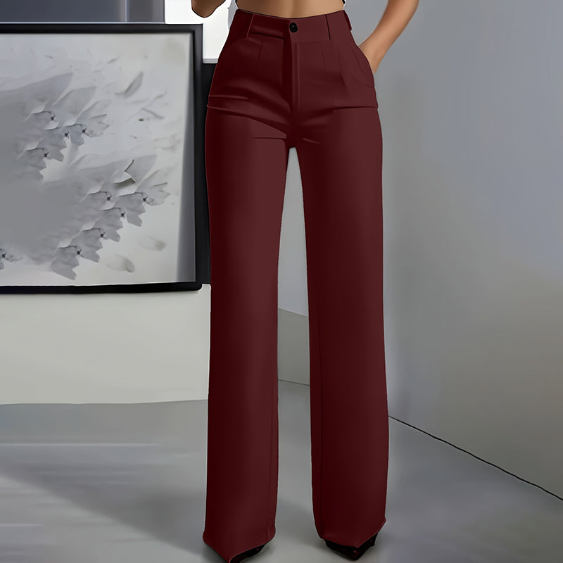 High Waisted Wide Leg Trousers