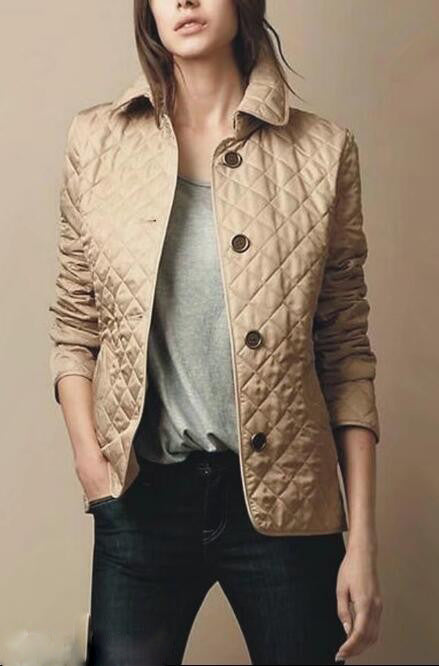 Chic Lapel Cotton Padded Jacket