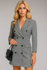 Őszi és téli női divat hosszú ujjú öv dupla övvel