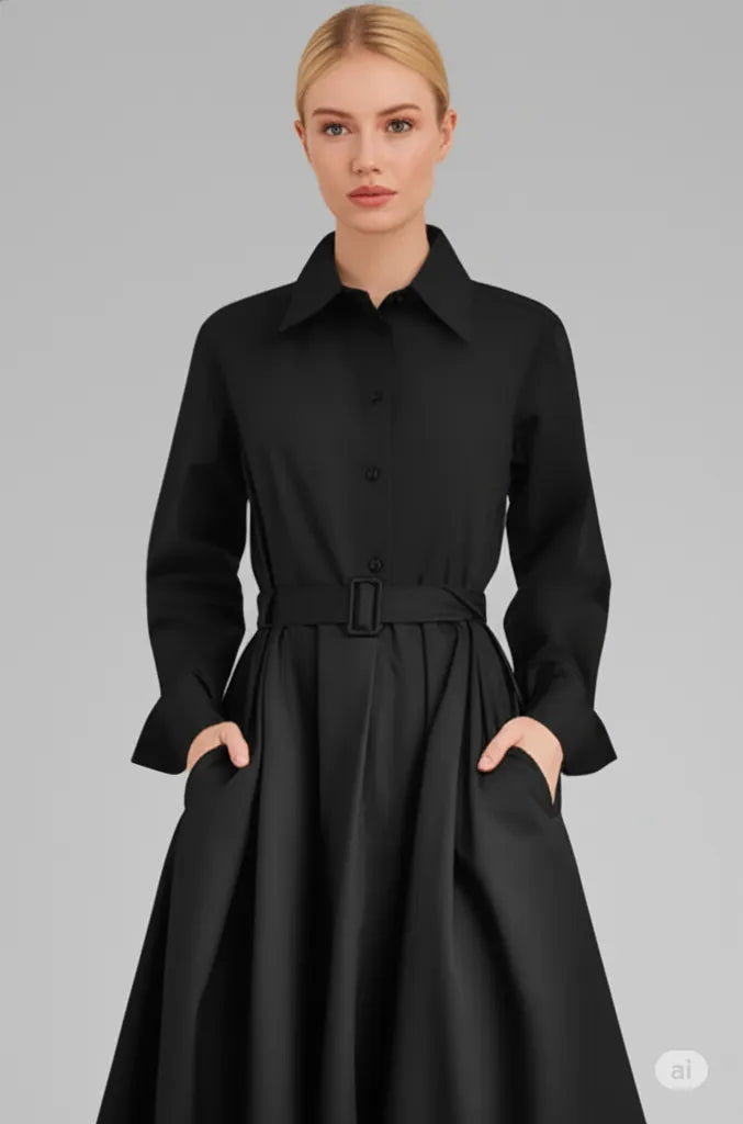 Laza ruha Női rugalmas magas derék mutassa vékony temperamentumot