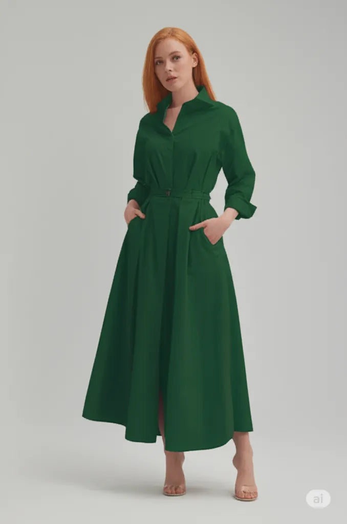 Laza ruha Női rugalmas magas derék mutassa vékony temperamentumot