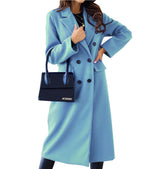 Chic Double-Breasted Wool Coat