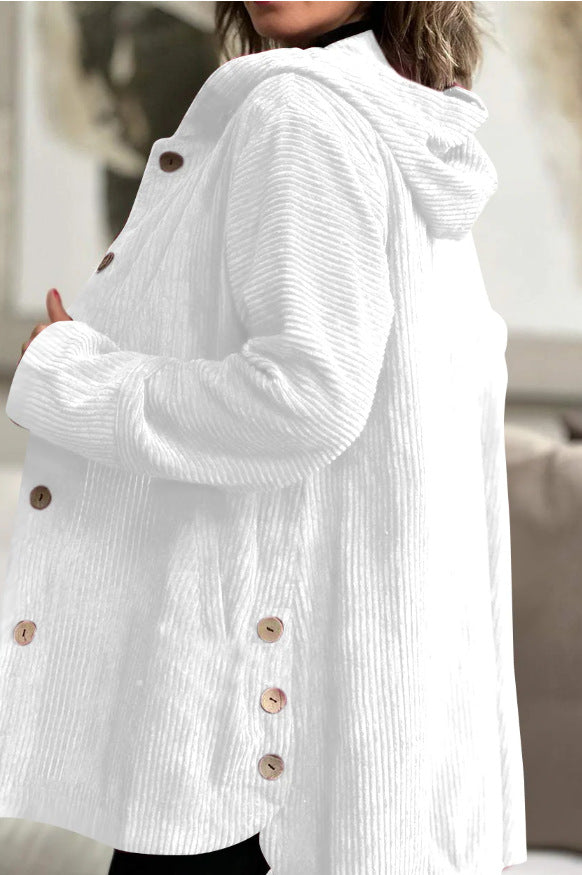 Cozy Corduroy Hooded Jacket