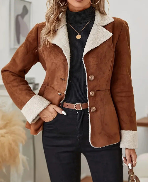 Chic Fur-Lined Cold-Proof Jacket