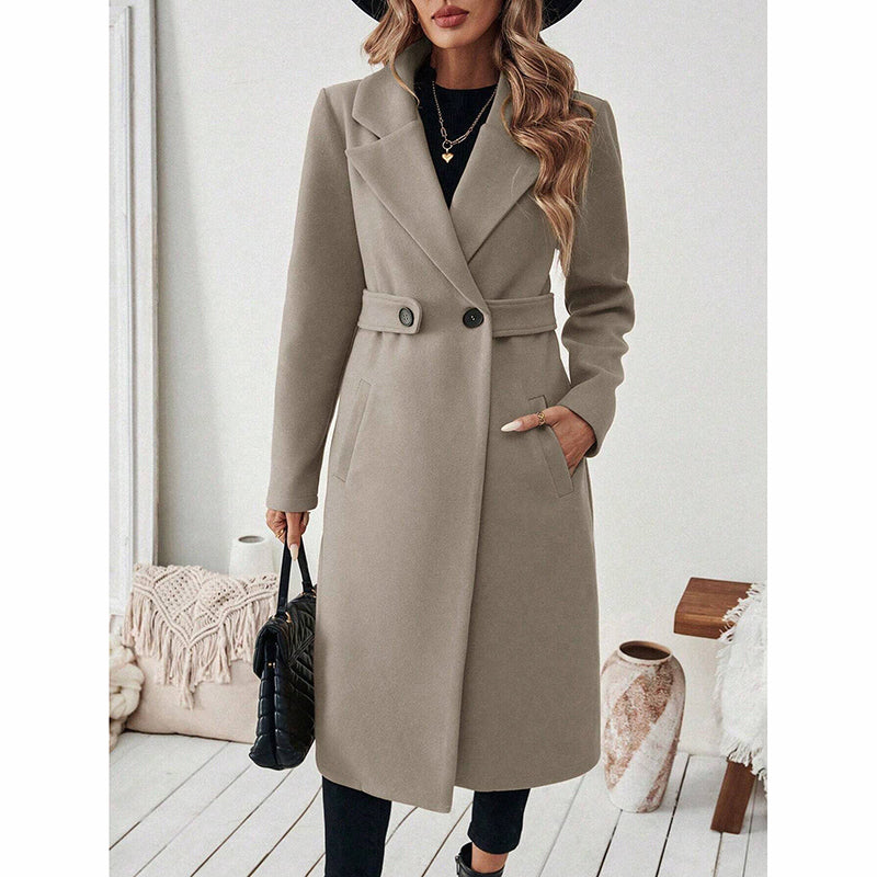 Notch Lapel Trench Coat Elegance