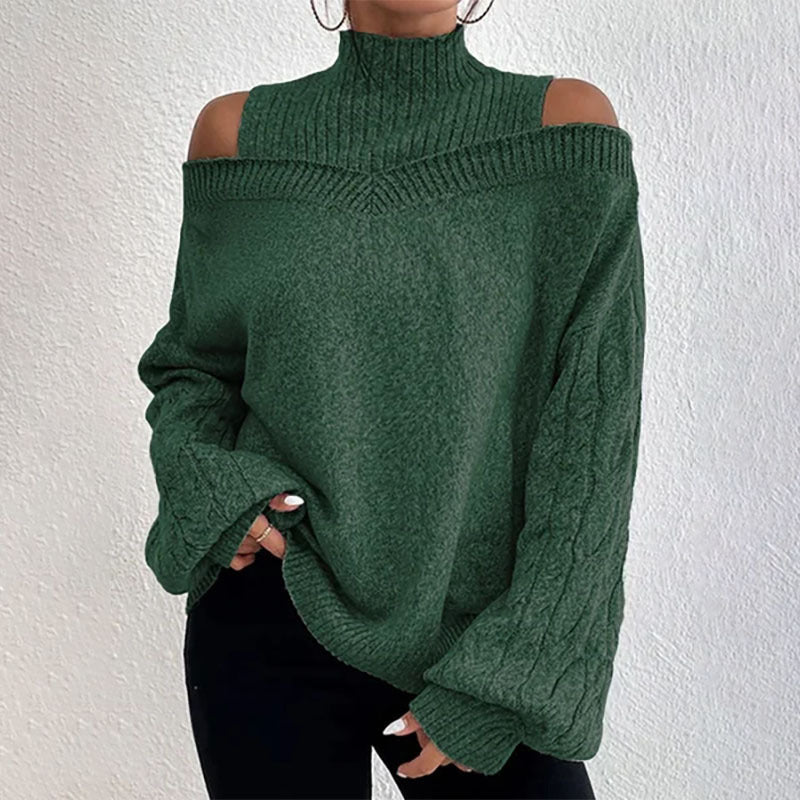 Off-Shoulder Knit Sweater
