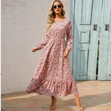 2023 Sping Summer Bohemian Women Maxi Dress Casual Long-1-8