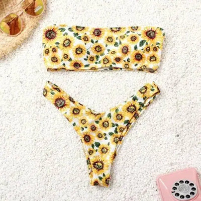 Bikini Swimwear Women Push Up Swimsuit-Leopard-8