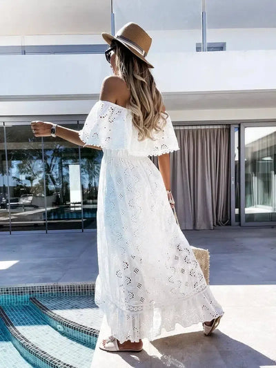 Elegant Cotton White Dresses for Every Occasion-2