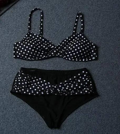 OWN IT ACTIVE Swimwear Nylon Dot Polyester Yes Underwire Women Bikinis Set Bikinis 2023 Woman Y052 Top Fashion-black-6