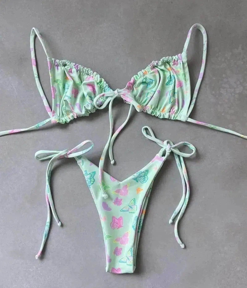 Chic Pink Bikini Set - Trendy Beachwear-DY21-5