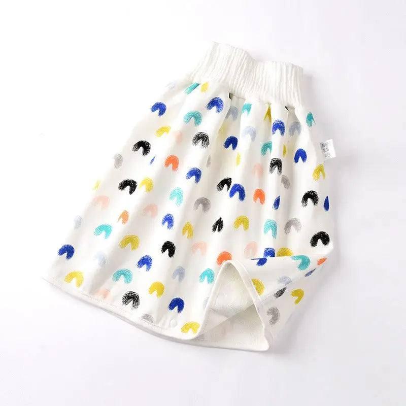 Cotton and bamboo fiber Baby diaper skirt-28