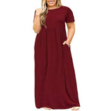 Elegant Floral Maxi Dress | Summer Casual Chic-Burgundy-13