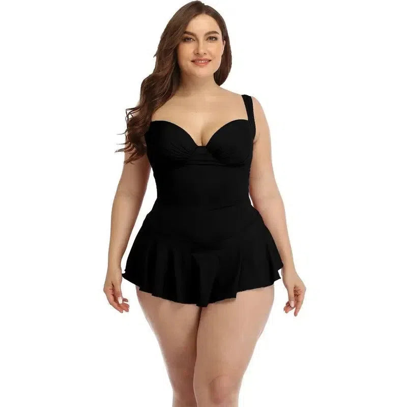 2022 New Push Up One Piece Swimsuit Women Plus Size Swimwear Large Big Plussize Swimming Suits Beachwear Bathing Suits-5552-1-7