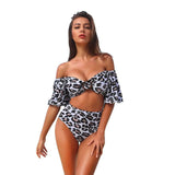 Europe and America Swimsuit Bikini Bikini Print Bikini-Leopardprint-3