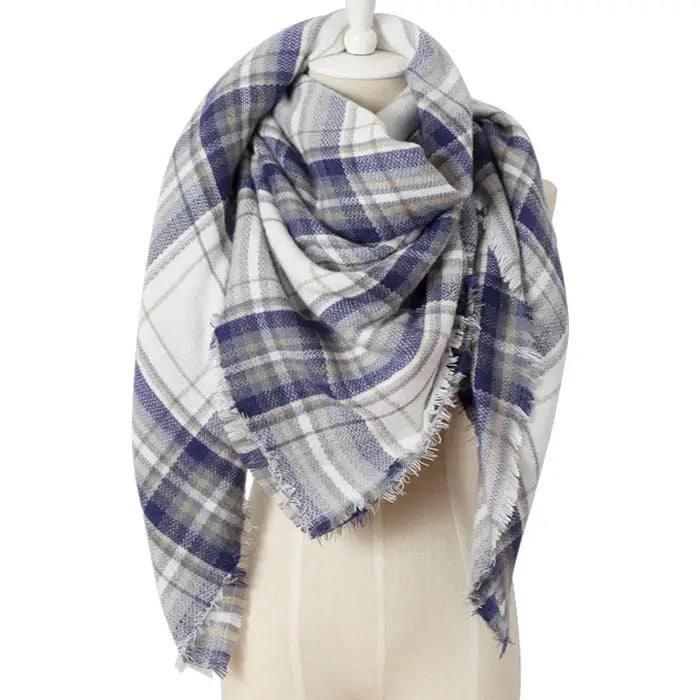 European And American Triangle Cashmere Women's Winter Scarf-16