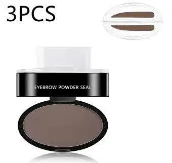 Eyebrow Powder Stamp Tint Stencil Kit Cosmetics Professional-Lightbrown-11