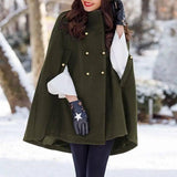 Fashion Casual Women's Loose Woolen Cloak Coat-7