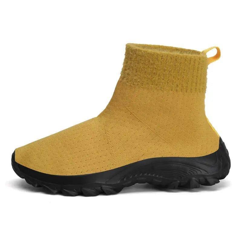 Fashion Women's Shoes Sports Casual Socks Shoes-Yellow-5