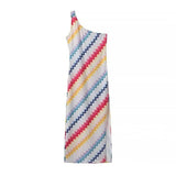 Fashionable and casual style rainbow stripe diagonal-multicolour-1