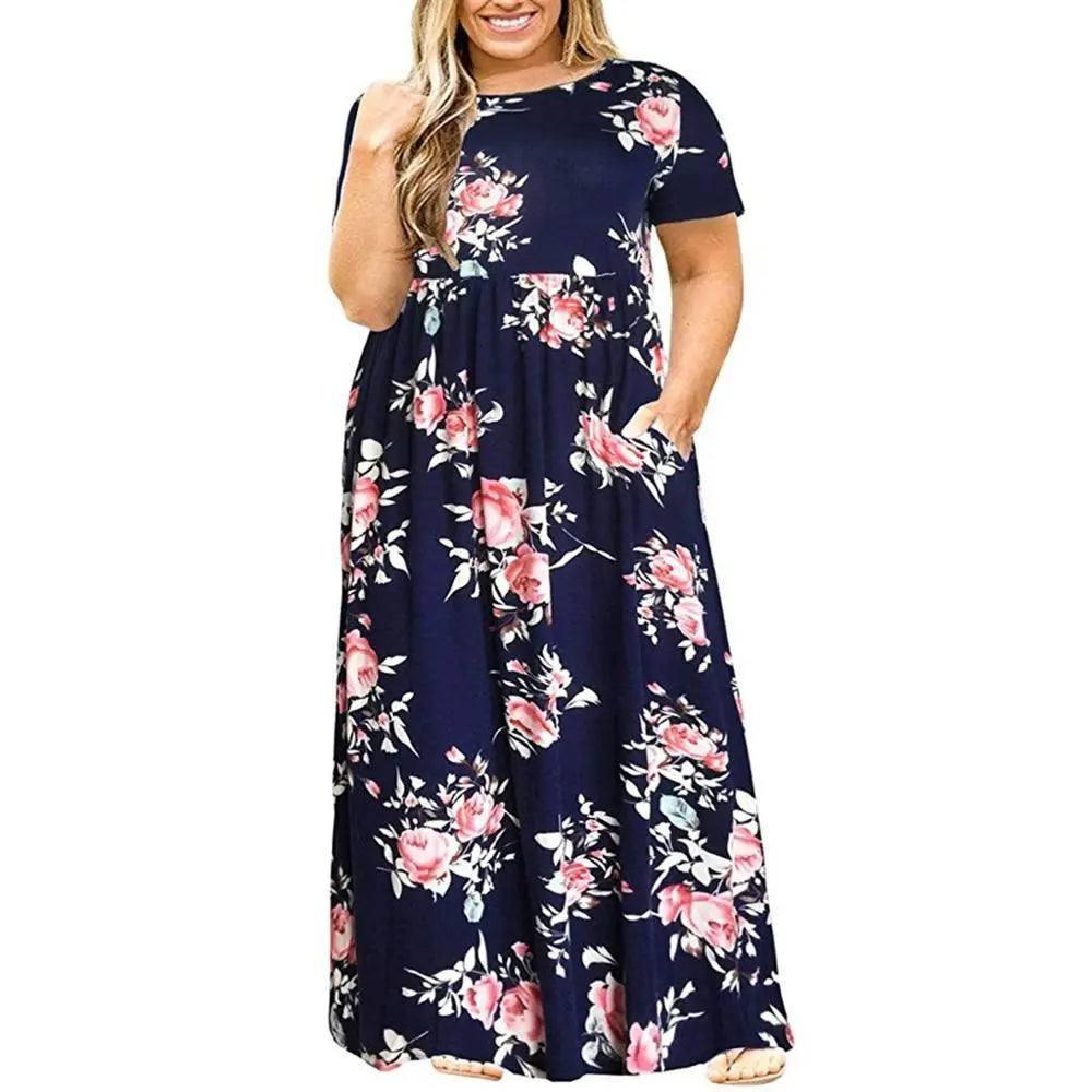 Floral Maxi Dress: Elegant & Comfortable Summer Wear-1