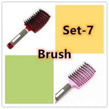 Hairbrush Anti Klit Brushy Haarborstel Women Detangler Hair-22