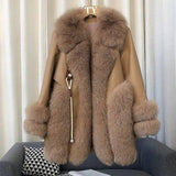 High-end Imported Whole Skin Fox Fur Coat Female-8