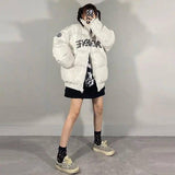 Hip Hop Street Thickened Loose Fried Street Coat-1