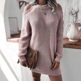 Knitwear College Sweaters Sweater For Women Long Blue Gray-Pink-3