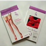 Lovely Red Big Bow Heart Printed Stockings-4