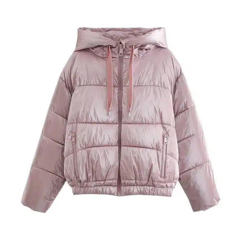 LOVEMI - Lovemi - All-match Hooded Cotton Jacket Jacket