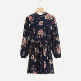 LOVEMI - Lovemi - Autumn Floral Women Dresses Multicolor Elegant