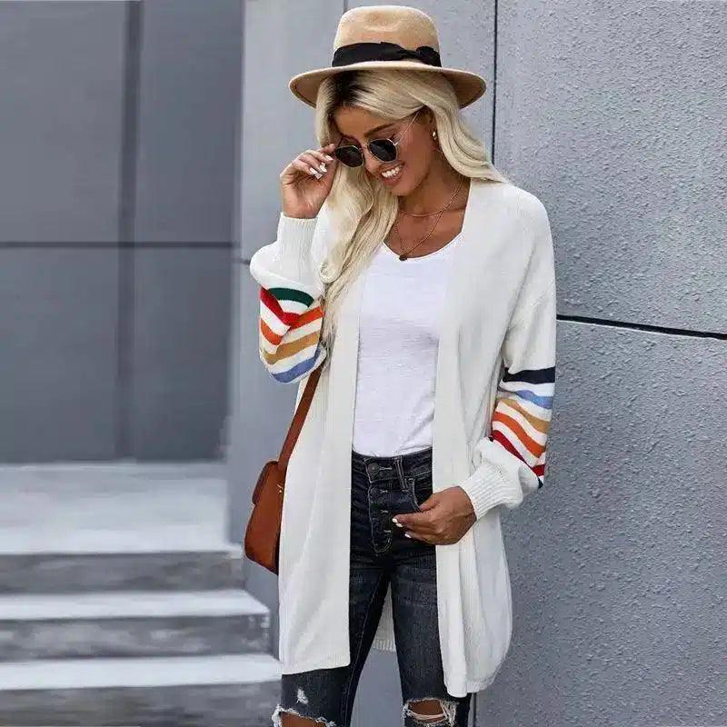 Women's Casual Long Sleeve Knit Cardigan-1