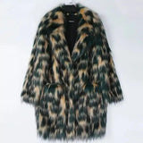 LOVEMI - Lovemi - Color Eco Friendly Fox Fur Coat Women's Mid Length