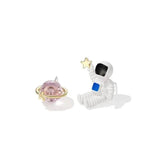 LOVEMI - Lovemi - Creative Cute Planet Astronaut Earrings