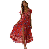 Cross-border new products summer casual hot holiday print-Winered-17