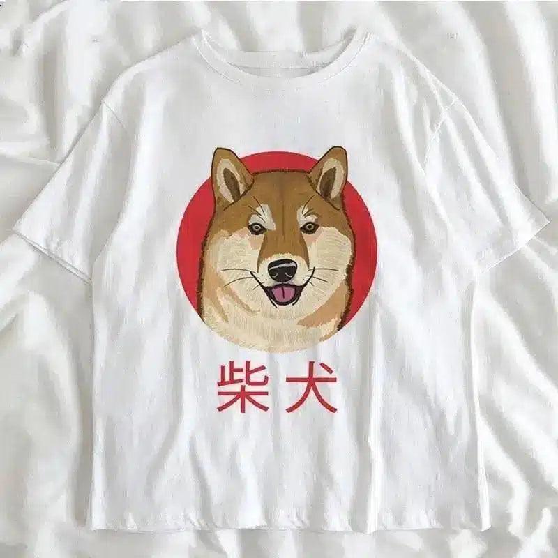 LOVEMI - Lovemi - Cute Shiba Inu print male and female couple