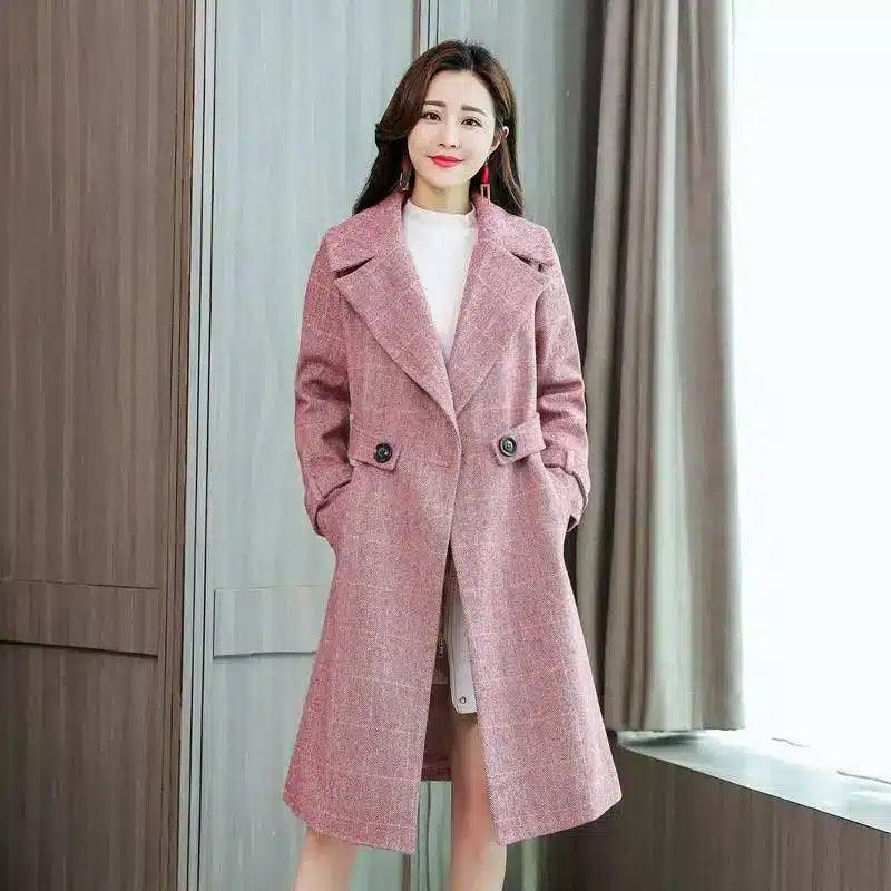 LOVEMI - Lovemi - Elegant and slim woolen jacket in autumn