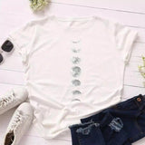 LOVEMI - Lovemi - Loose Round Neck and Short Sleeve T-shirt Blouse