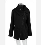 Plus Velvet Sweater Female Wool Sweater Coat-Black-10