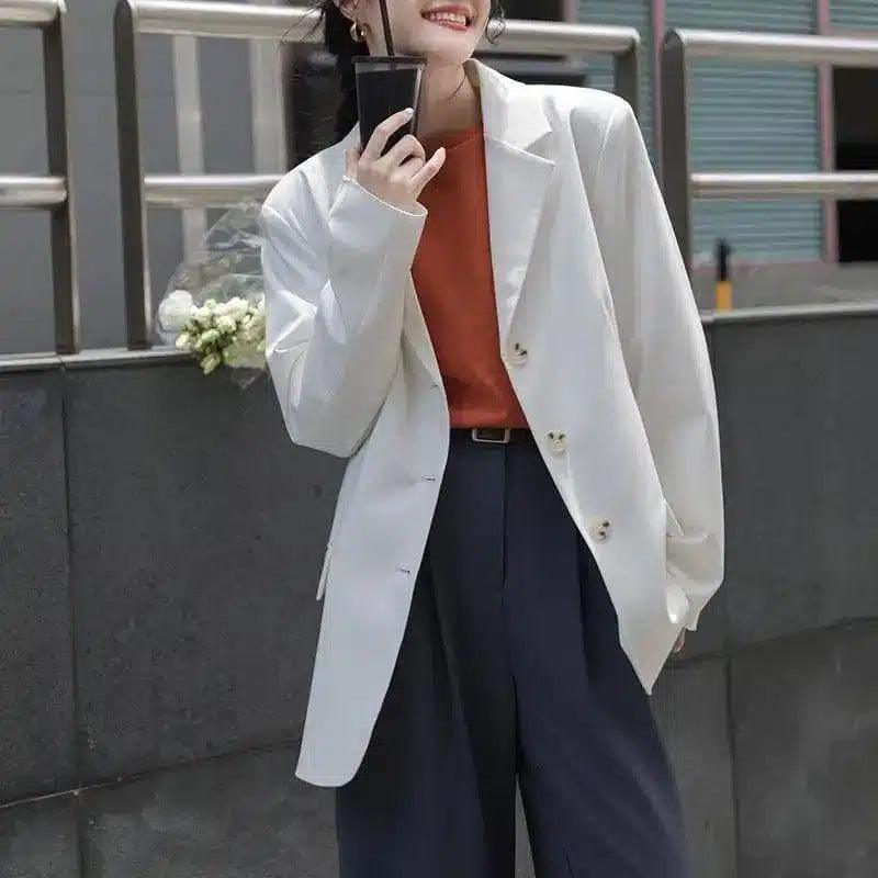 Womens Casual Blazer for Work or Daily Wear-Black-6