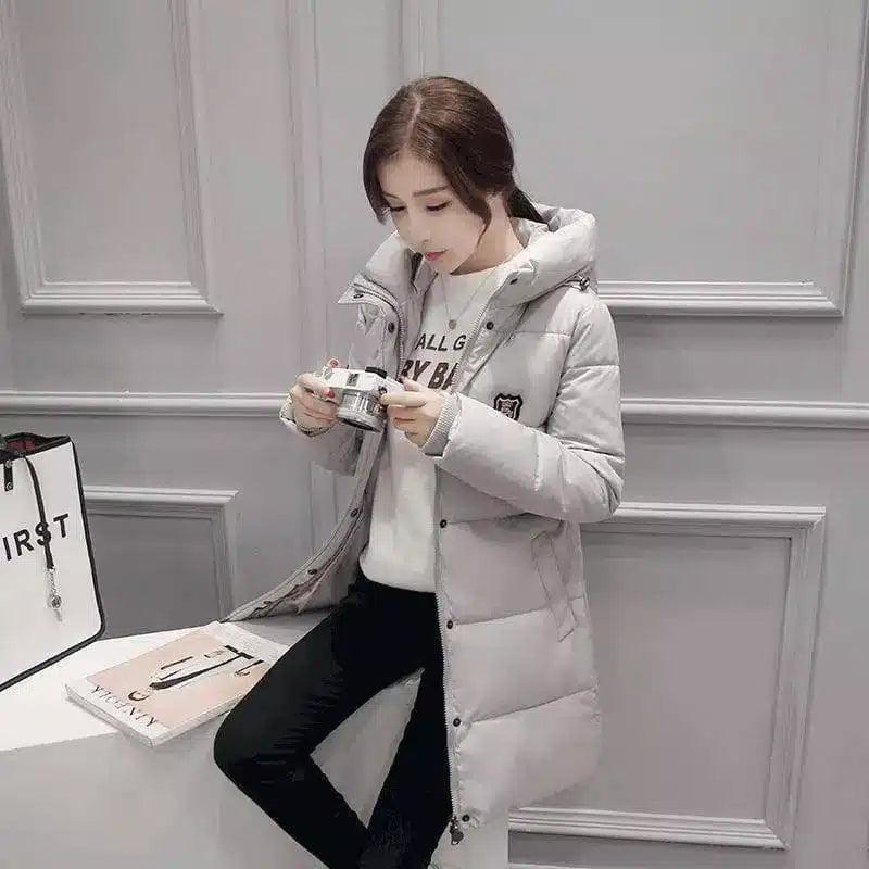 LOVEMI - Lovemi - Slim And Thick Mid-length Women's Cotton Coat