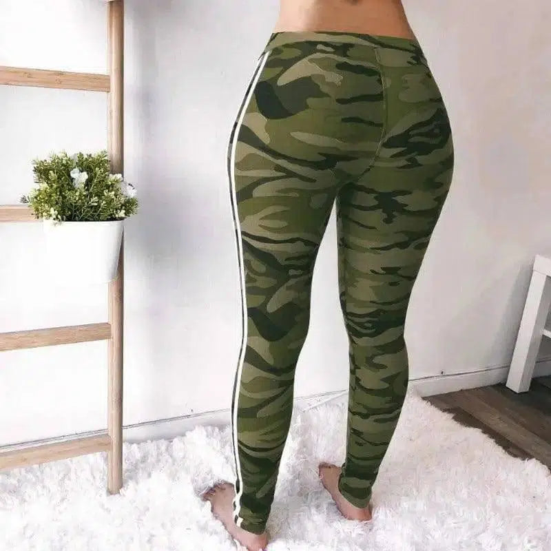 Slim Slimming Camouflage Yoga Pants Leggings-OM88431Camouflage-3