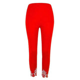 LOVEMI - Lovemi - Slim Slimming Printed Cropped Trousers