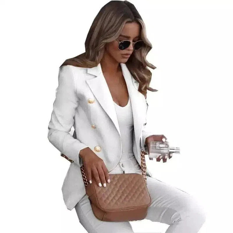 Chic Feminine Blazer for Effortless Style-white-8