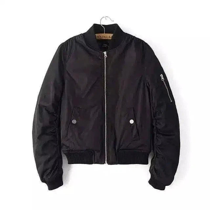 LOVEMI - Lovemi - Stand collar flight jacket